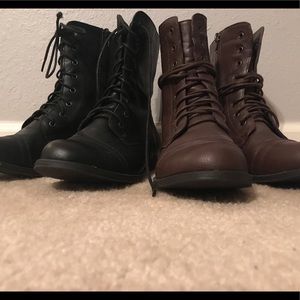 Combat boot bundle of two